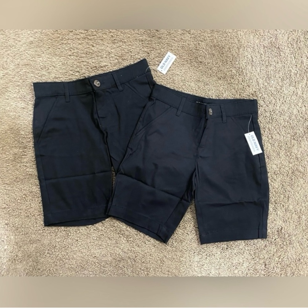 Girls Old Navy School uniform shorts size 10 NWT - black
